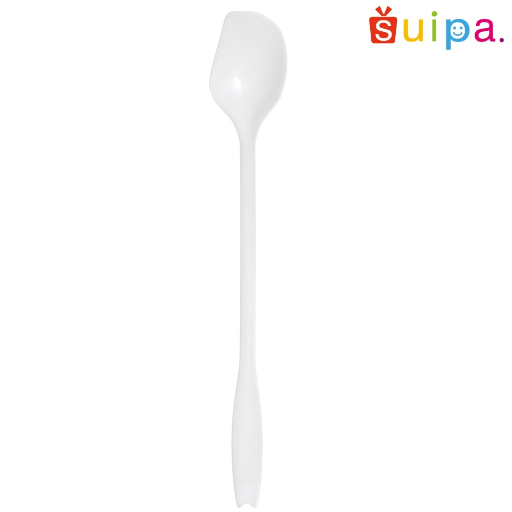 エコPAO ロングリーフスプーンP160（白）単袋入り　5,000本【送料無料　おしゃれな形状！　パフェに最適！植物由来原料配合　バイオマス入】