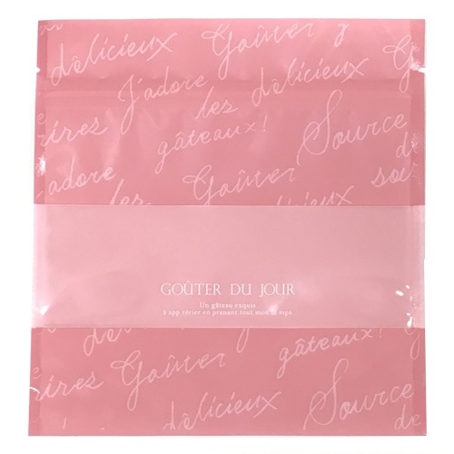 【ジッパー付き菓子袋】バリアPET ST袋 グテピンク(160×80×170ミリ) 1,000枚