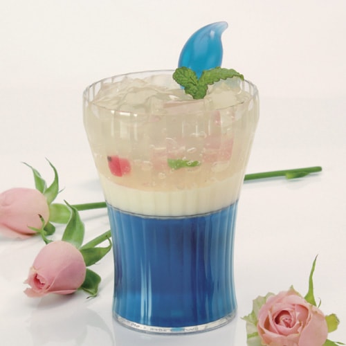【日本製】PS アバロン　カップ容器　300個 【ストライプ　縦縞　デザートカップ  プラスチック容器 ゼリーカップ】
