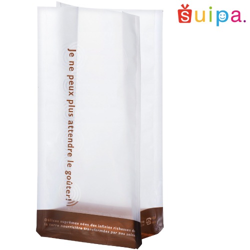 【スタンド菓子袋】バリアPET ST袋 ブラウン(100×65×200ミリ) 1,000枚