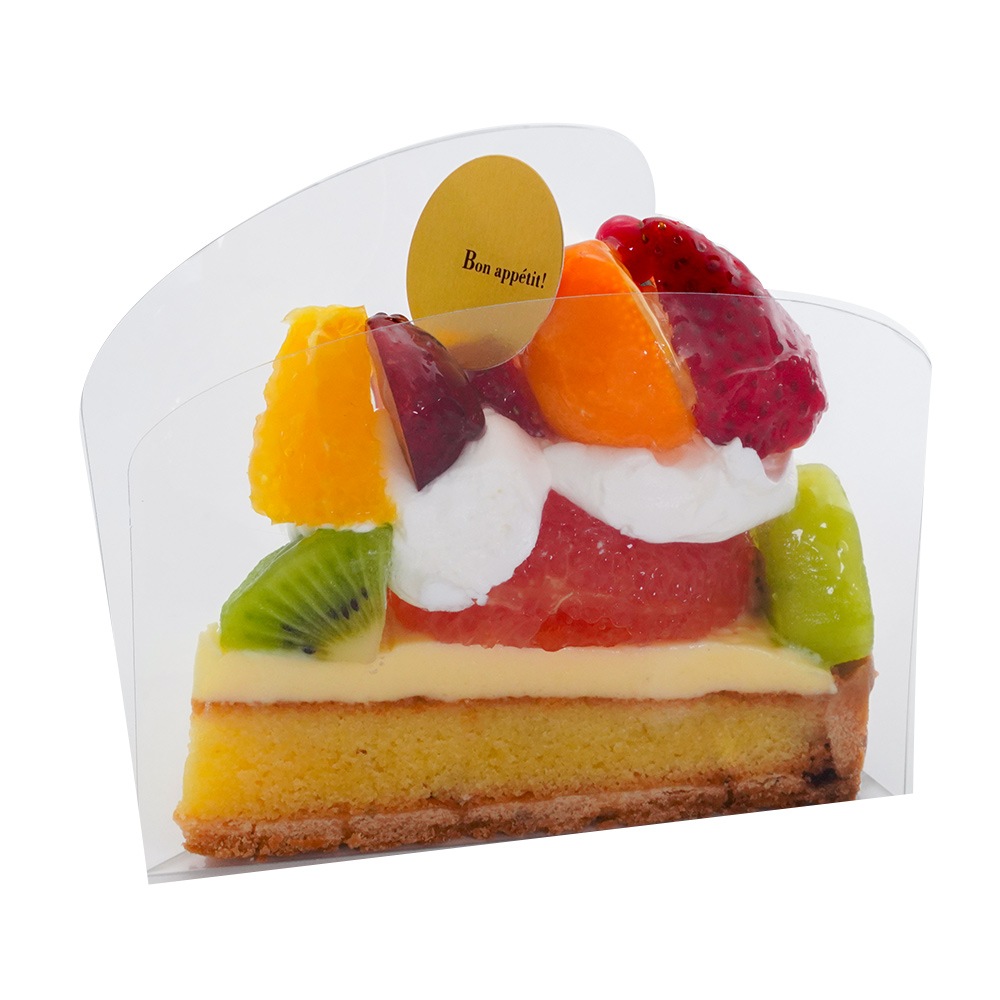 【カットケーキ 1ピース セルクル】PVCセルクル 105×90H 6-10　1,000個