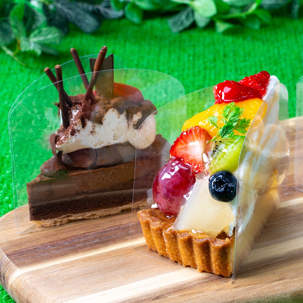 【カットケーキ 1ピース セルクル】PVCセルクル 105×90H 6-10　1,000個