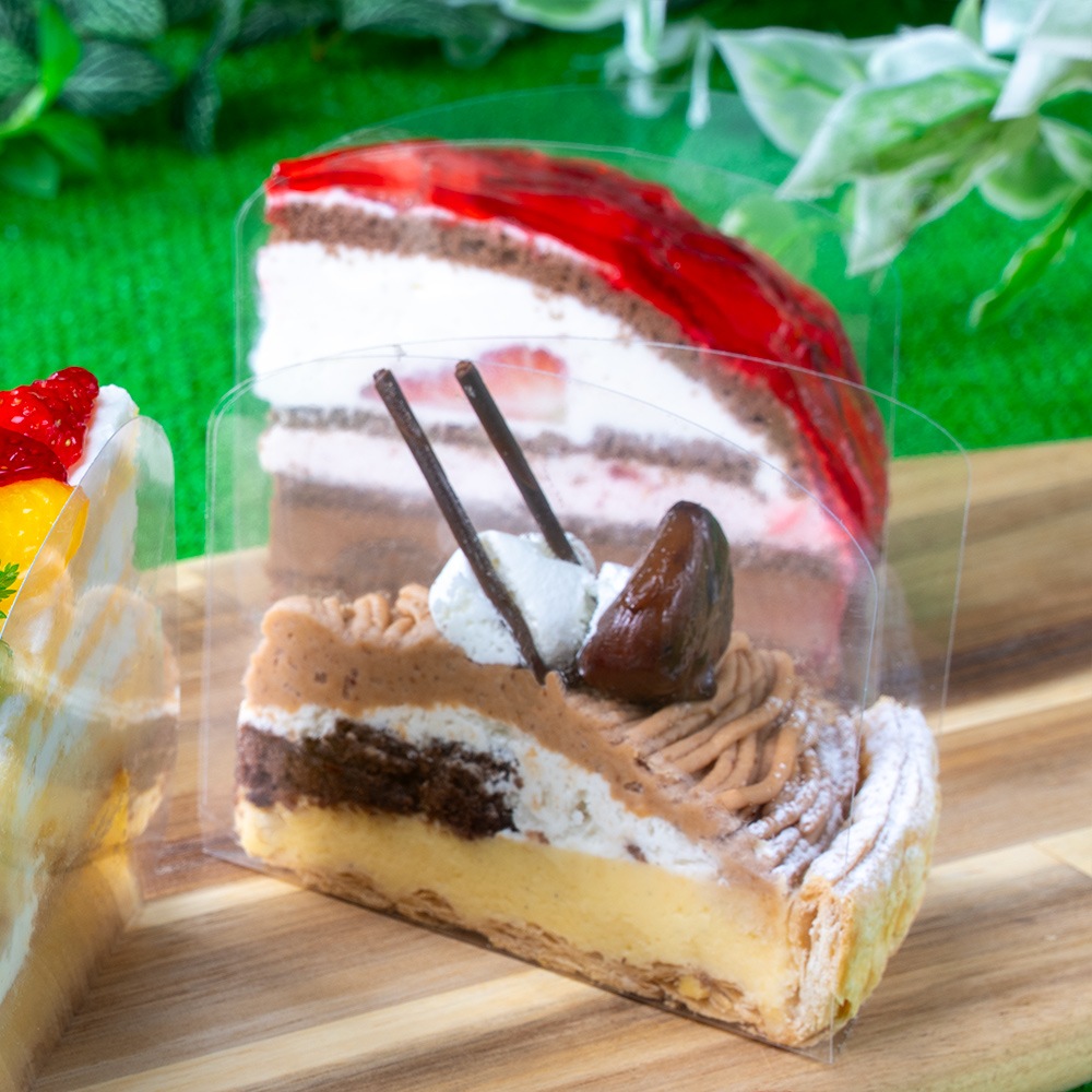 【カットケーキ 1ピース セルクル】PVCセルクル 105×90H 6-10　1,000個