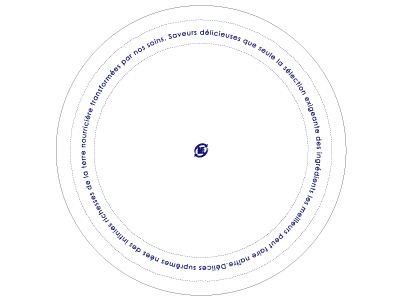 パーチ 110φ×底径70φ ステッチネイビー  1,000枚