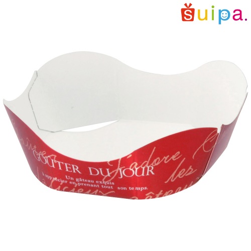 【紙トレー】アラモードトレー グゥテ・ド・ジュール（ルージュ） 1,000個