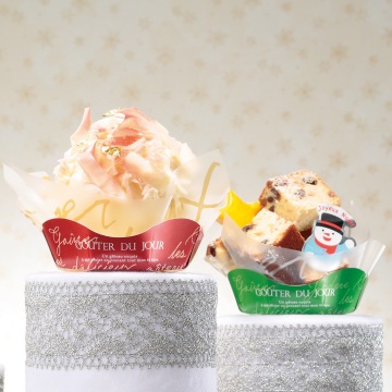 【紙トレー】アラモードトレー グゥテ・ド・ジュール（ルージュ） 1,000個