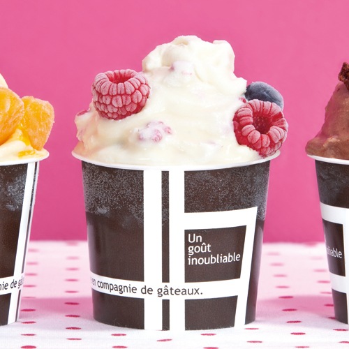 【送料無料 日本製】ペーパーカップBR 132ml 2,000個【アイスクリームカップ モンブランやティラミスにも最適!】