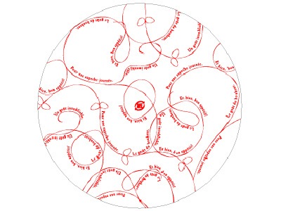 パーチ 110φ×底径70φ ループレッド  1,000枚