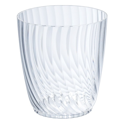 PS 66-180 ルサック 400個　【日本製】【ガラスのような質感】【優雅なストライプエンボスがシンプルなお菓子も華やかに見せてくれます！】