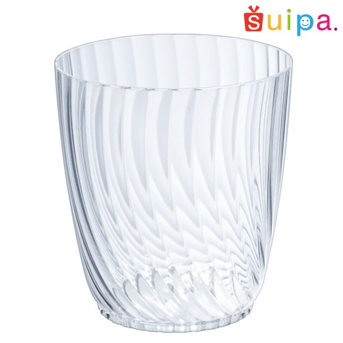 PS 66-180 ルサック 400個　【日本製】【ガラスのような質感】【優雅なストライプエンボスがシンプルなお菓子も華やかに見せてくれます！】