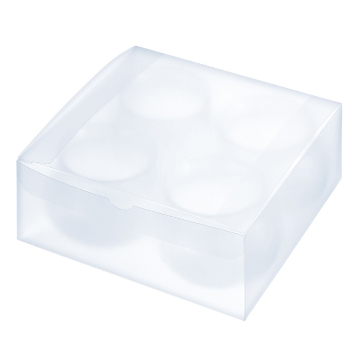 【半透明プラ箱】PPボックス 71Φ4個 200個 ※カップ別売り