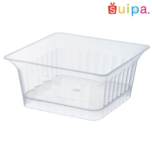 【耐熱プラスチックカップ】PP86角 マーブルカップ 透明 600個