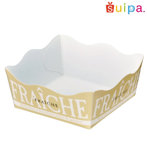 【紙トレー】NEW アラモードトレー(M) ベージュ 1,000個