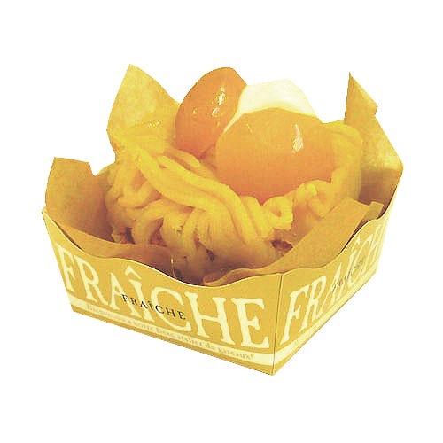 【紙トレー】NEW アラモードトレー(M) ベージュ 1,000個