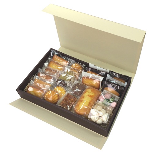 【簡単組み立てＢＯＸ】プッシュギフト（アイボリー） ＬＬ（内寸400×245×65H） 50個