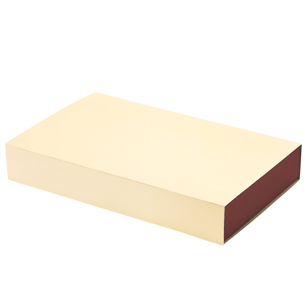 【簡単組み立てＢＯＸ】プッシュギフト（アイボリー） ＬＬ（内寸400×245×65H） 50個