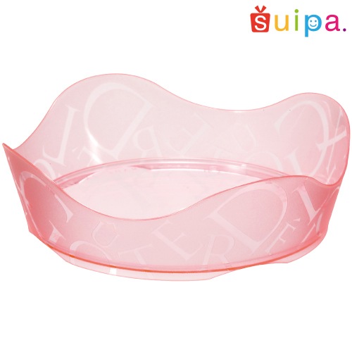 【プラスチックトレー】PS 76φ アラモードトレー ガトデリ 薄赤　1000個