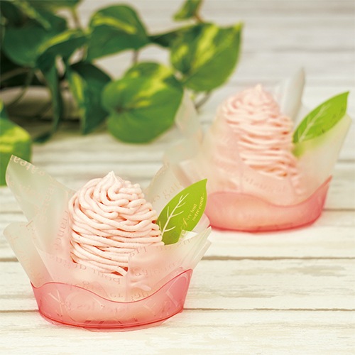 【プラスチックトレー】PS 76φ アラモードトレー ガトデリ 薄赤　1000個