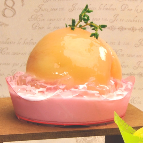 【プラスチックトレー】PS 76φ アラモードトレー ガトデリ 薄赤　1000個