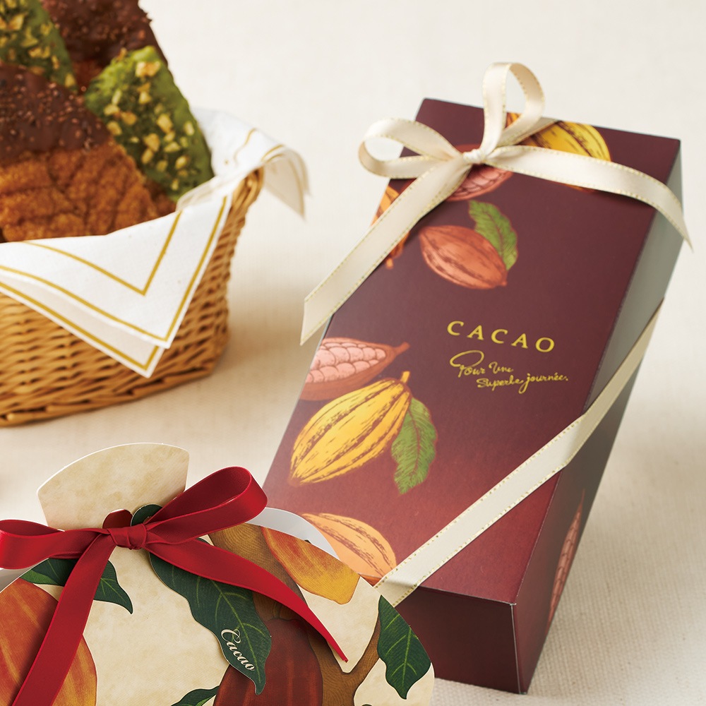 ■【バレンタイン｜ギフト箱】カカオケーキ箱 5個用　100個