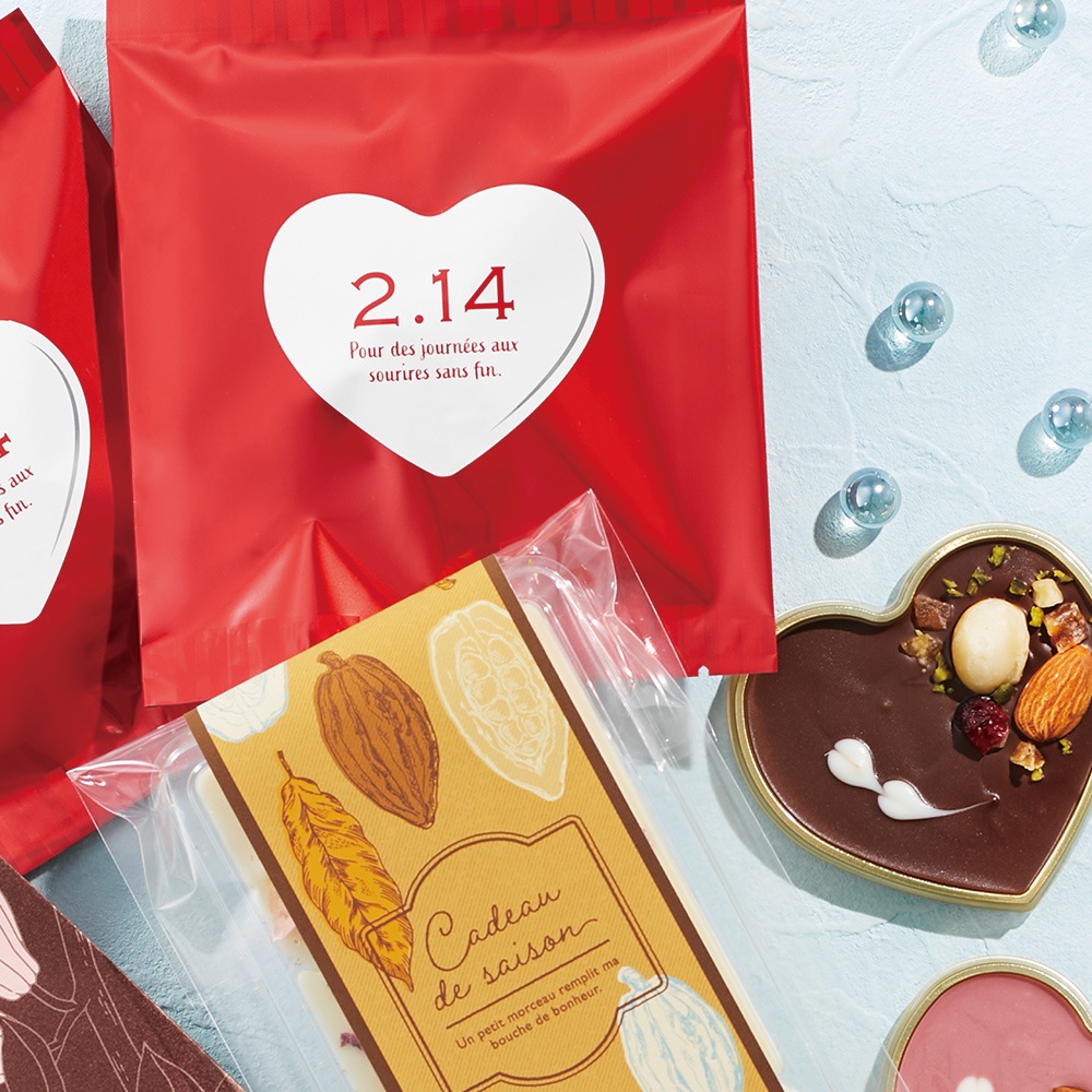 ■【バレンタインデー｜菓子袋】バリアNY 合掌袋 VDルージュ 130×150　300枚