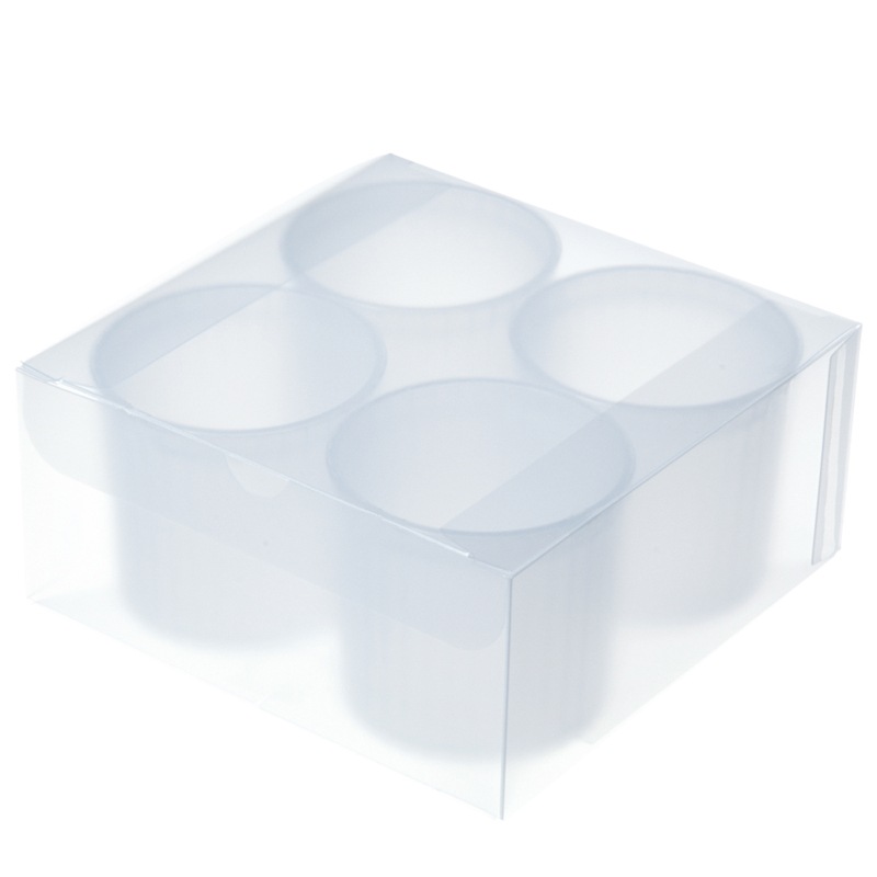 【半透明プラ箱】PPボックス マーブル 4個入り用　200個※カップ別売り