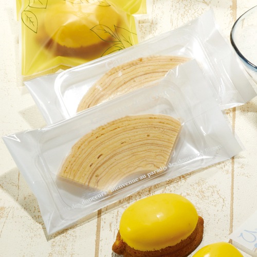 【カットバウムクーヘン用トレー】A-PET アーチトレー 1/4 2,000個