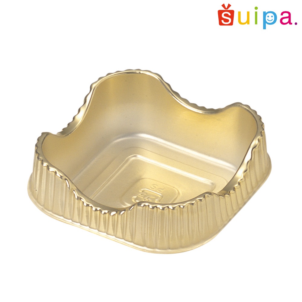 【ケーキトレー】ゴールド ウェアー(角) 1,000個【モンブラン、サヴァランに最適!】