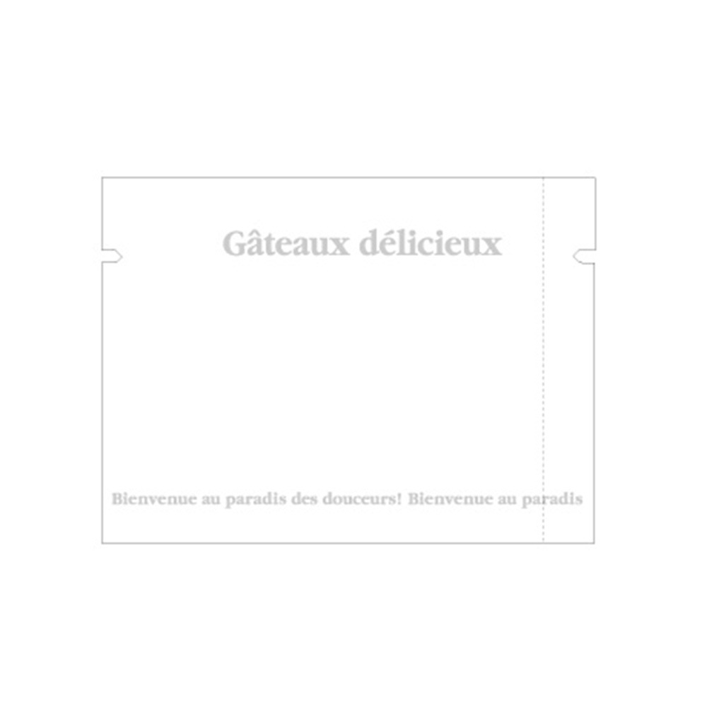 【菓子袋】バリアNY 合掌袋 ガトーホワイト 85×115　2,000枚