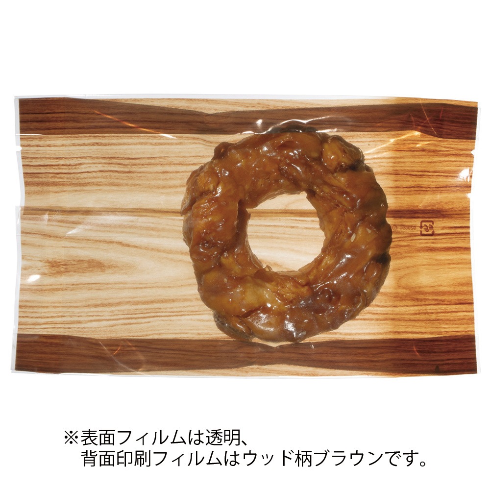 【菓子袋】バリアNY GZ袋 ウッド(ブラウン) 105×30×180(mm) 2,000枚