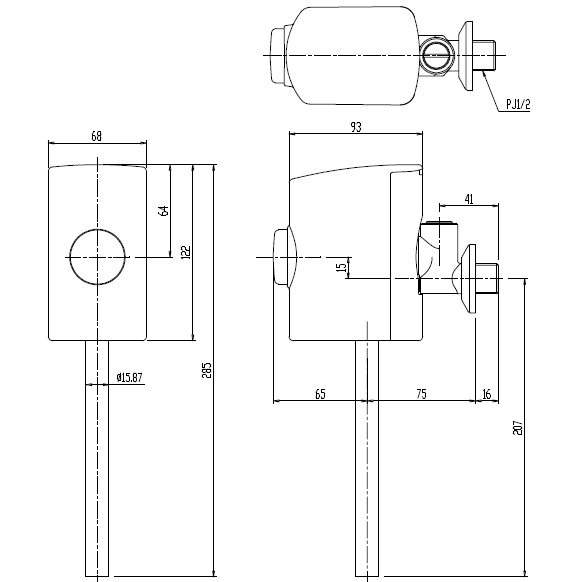 LIXIL��INAX�����ش��ѥե�å���Х�֡����ܥ��󼰡�UF-3J