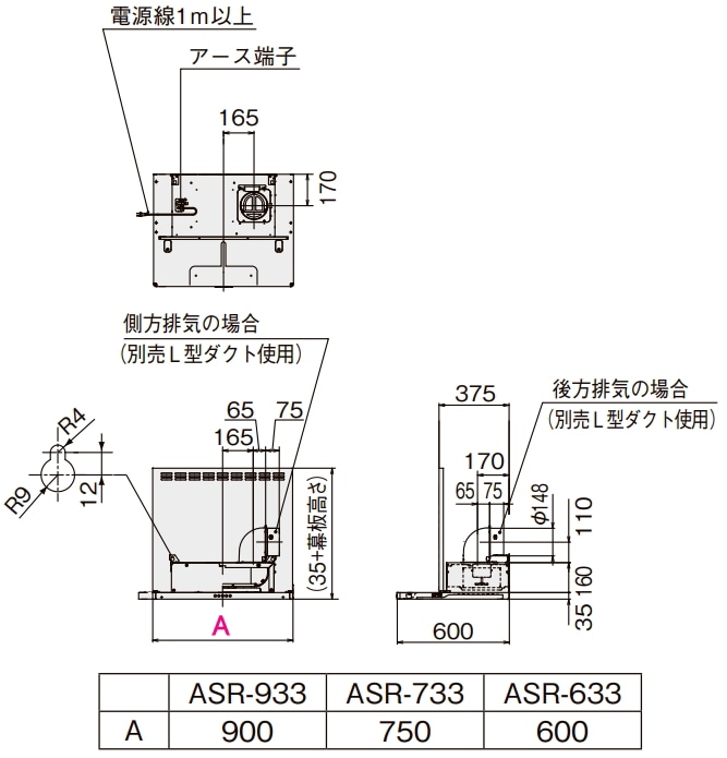 �ꥯ���롦���󥦥����֡���󥸥ա��ɡ������å��ե��󡡴ָ�75cm���֥�å���ASR-733K����°������