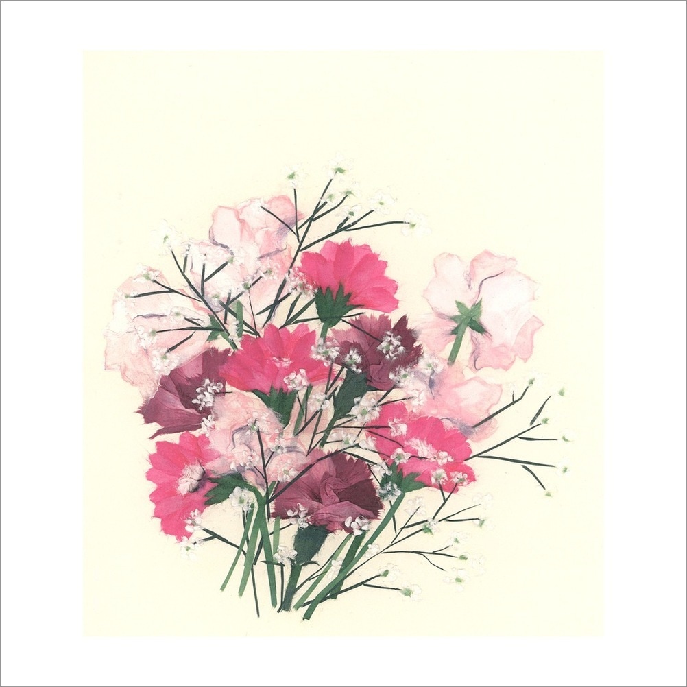 和紙のちぎり絵キット 花鳥風月 春-No.454 花（春） F3サイズ