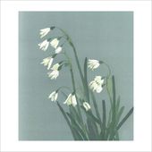 和紙ちぎり絵「Lily」 和紙ちぎり絵『ふわふわピンクの木とうさぎ』葉書サイズ原画