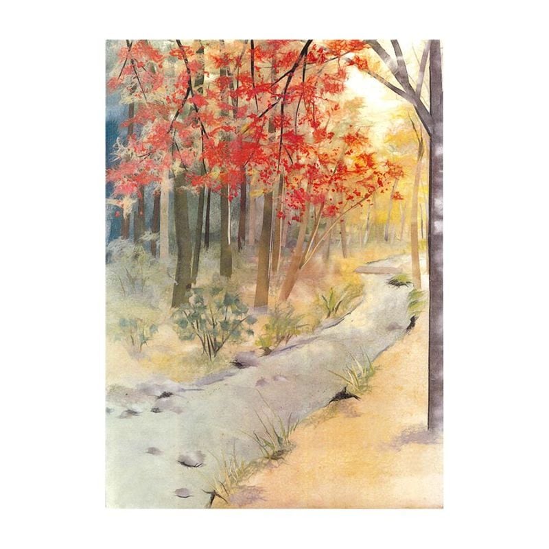 和紙ちぎり絵『枝垂れ桜』F6サイズ原画 和紙ちぎり絵キットちぎり絵壁掛け「さくら」 : Vast Forest