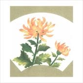 和紙のちぎり絵キット 花鳥風月－秋 No.140きく（2本） F3