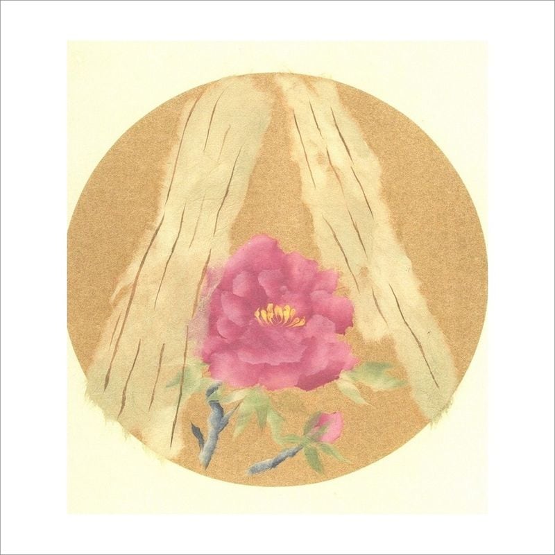 和紙のちぎり絵キット 花鳥風月 秋-No.073 りんどう F3サイズ