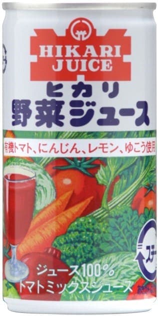 ヒカリ 有機野菜使用・野菜ジュース 190g（有塩）