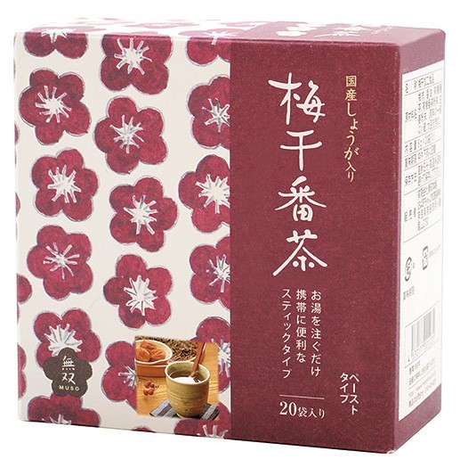 無双本舗 国産生姜入り梅干番茶・スティック 8g×20