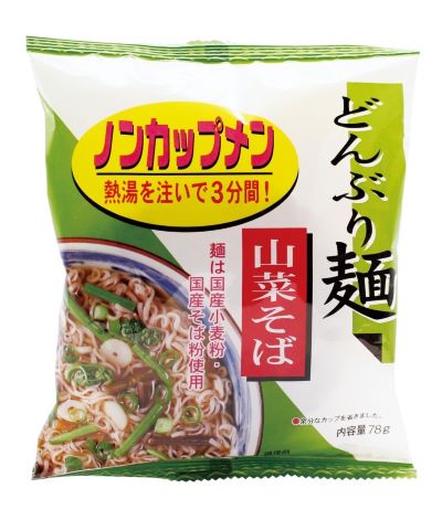 トーエー どんぶり麺・山菜そば 78g