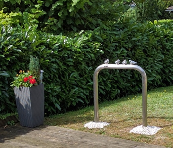 ピコリーノ(小鳥付車止め)　固定式 W750 H800 AA-7U75P-800