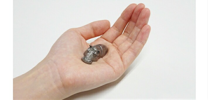 水の中のカバ(小)