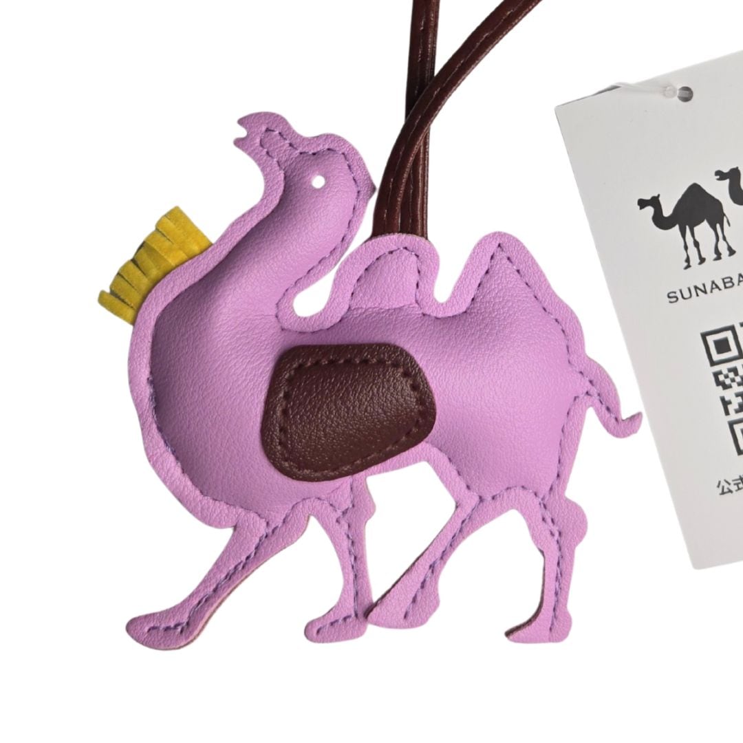 すなば珈琲　バッグチャーム　モーブピンク