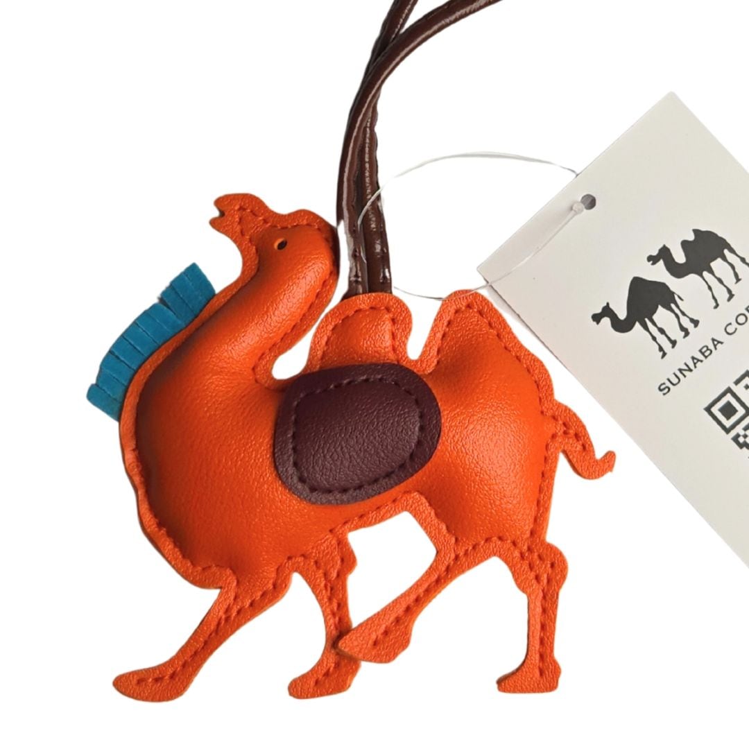 すなば珈琲　バッグチャーム　赤橙