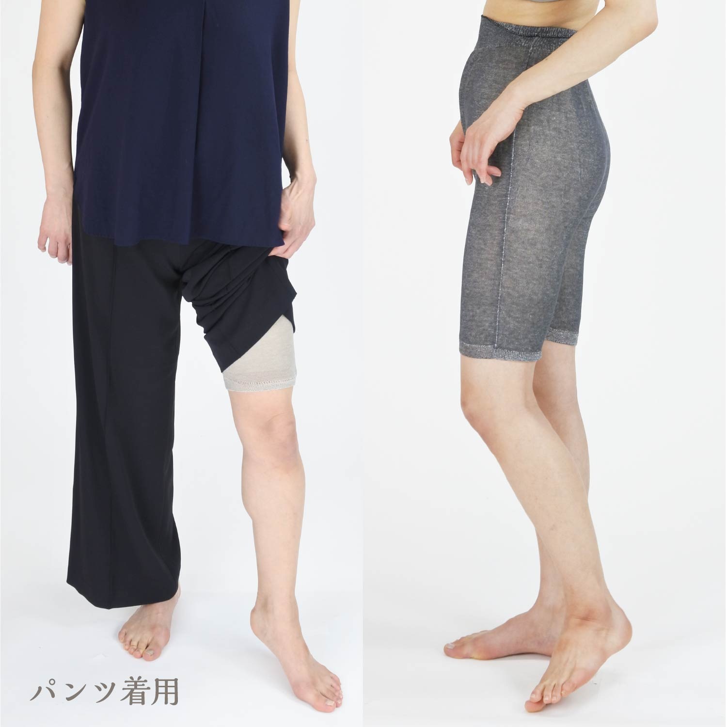 かぜまとう、ふんわりガーゼの綿シルクペチパン