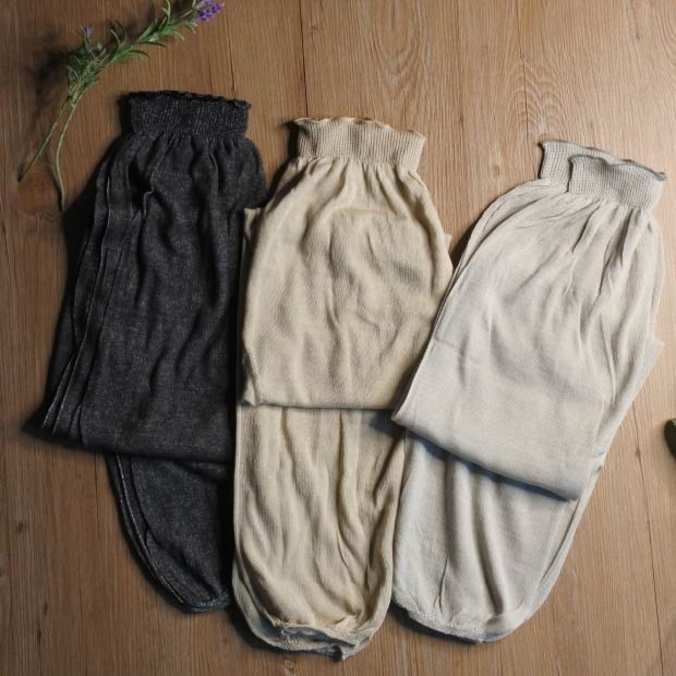 かぜまとう、ふんわりガーゼの綿シルクレギンス