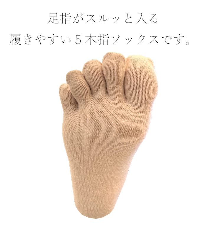 cocoonfit　程よい厚さで使いやすい　５本指ソックス