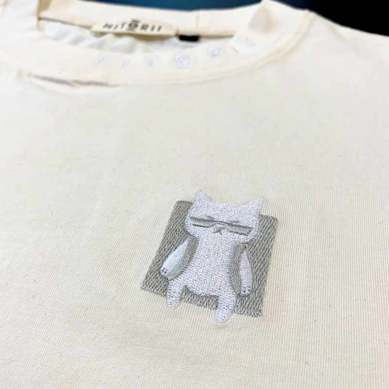 HT Embroidered Mao Oversized Tee  (マオ オーバーサイズ Tシャツ)