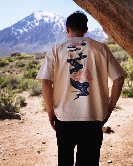 HTWater Lily | Oversized Tee  ( ウォーターリリー オーバーサイズ Tシャツ)