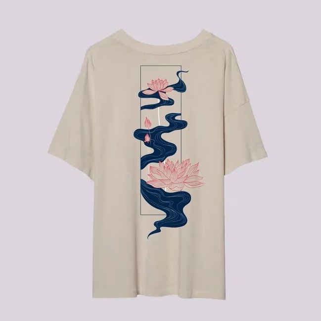 HTWater Lily | Oversized Tee ( ウォーターリリー オーバーサイズ Tシャツ)
